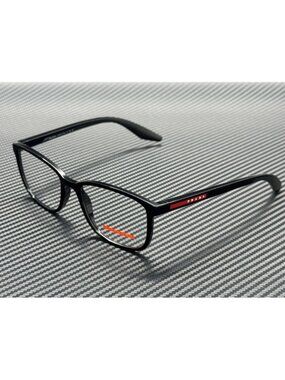 New Prada Linea Rossa Men Black Eyeglasses 55-18-145